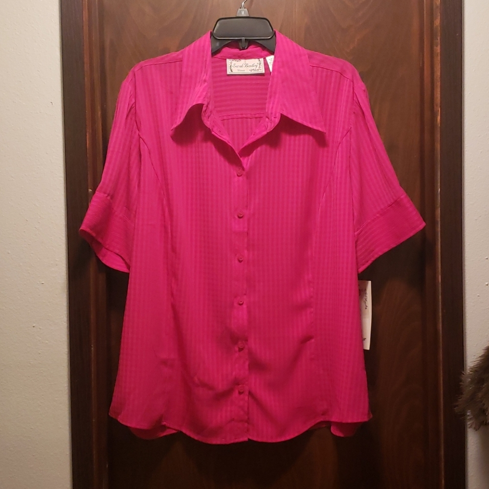 Pink Short-sleeved Blouse